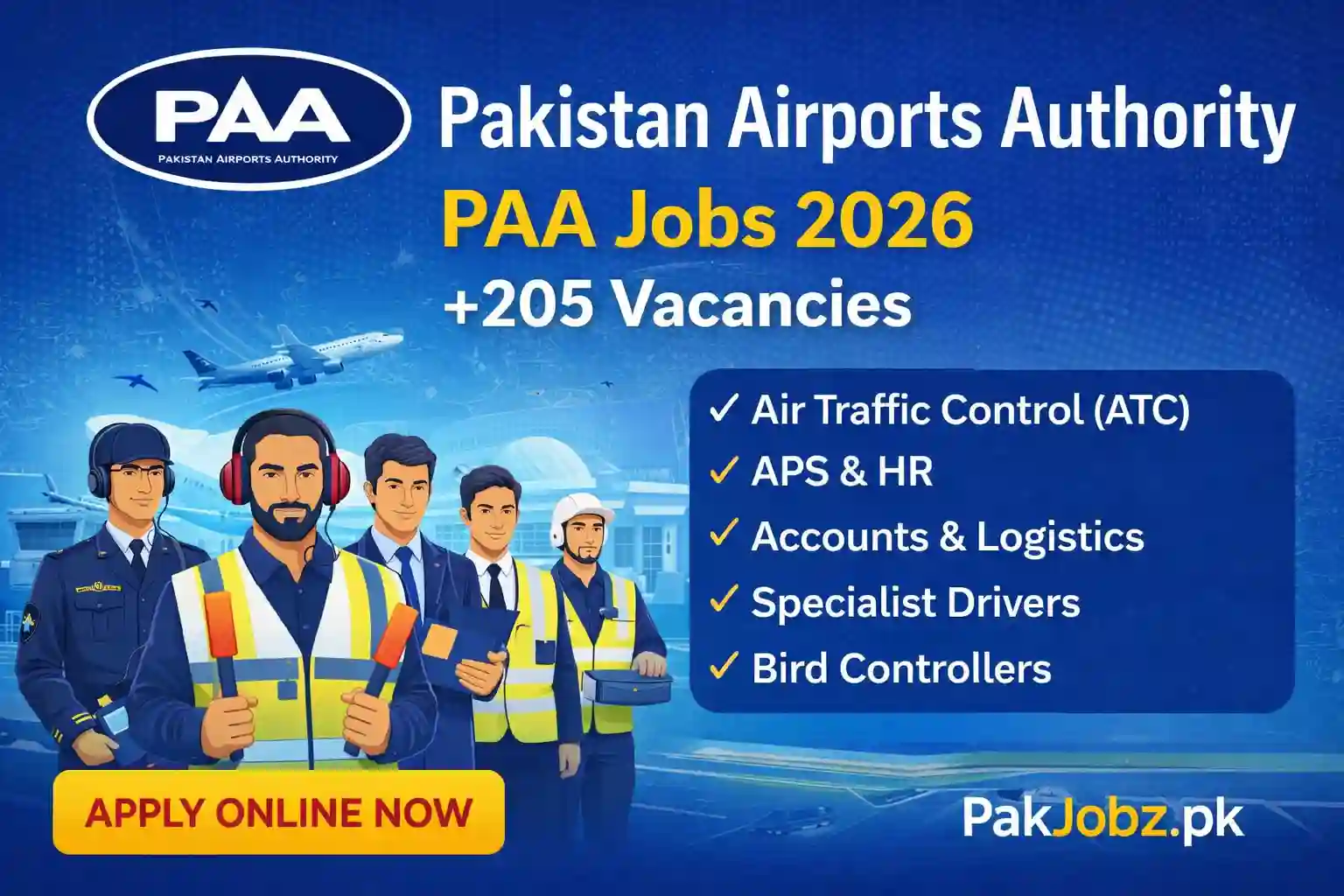 Pakistan Airports Authority 2026: Govt Jobs for Young Talent